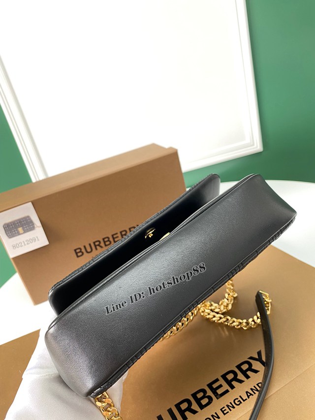 Burberry專櫃新款羊皮小號TB蘿拉包 巴寶莉羔羊皮單肩斜挎女包 yxb1211